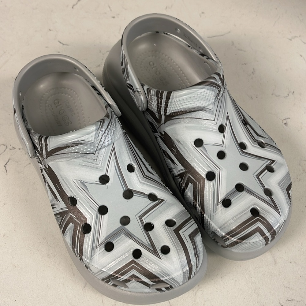 Crocs Classic Crush Disco Clog Platform 208121-0ZT Size 8 - Picture 14 of 17